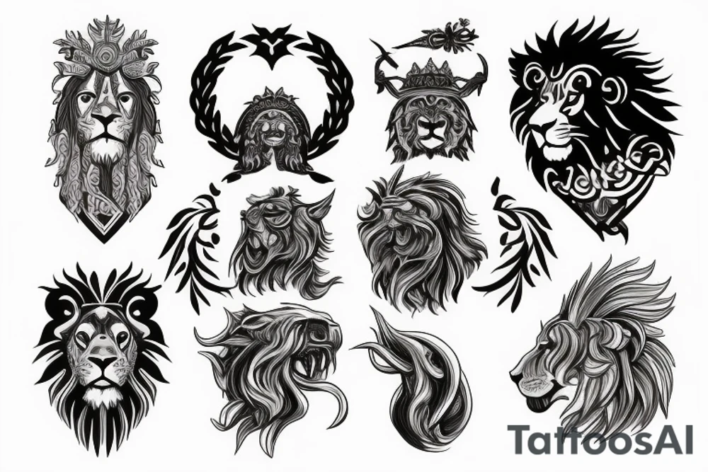 Lion Sin of Pride, Mythical, Greek, tattoo idea