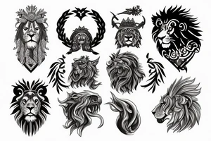 Lion Sin of Pride, Mythical, Greek, tattoo idea