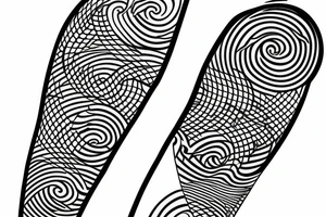 Hour glass in Japanese waves tattoo idea