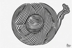 Hour glass in Japanese waves tattoo idea