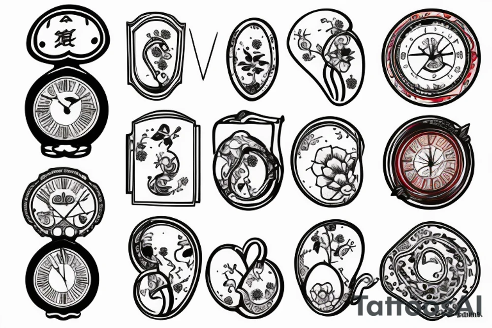 Hour glass tattoo idea