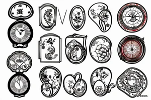 Hour glass tattoo idea