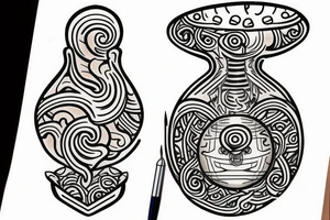 Hour glass tattoo idea