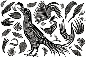 magpie tattoo idea
