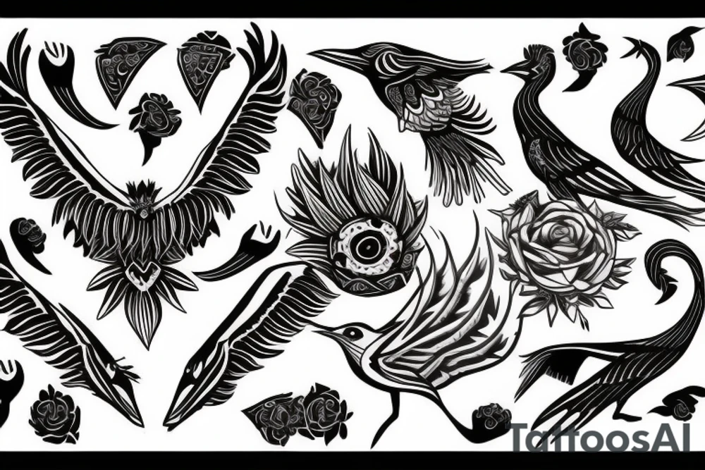 magpie tattoo idea