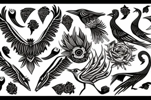 magpie tattoo idea