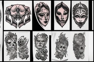 Deadly knife tattoo idea