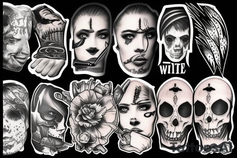 Knife tattoo idea