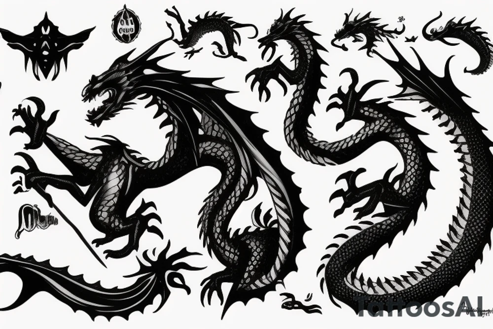 dragon tattoo idea