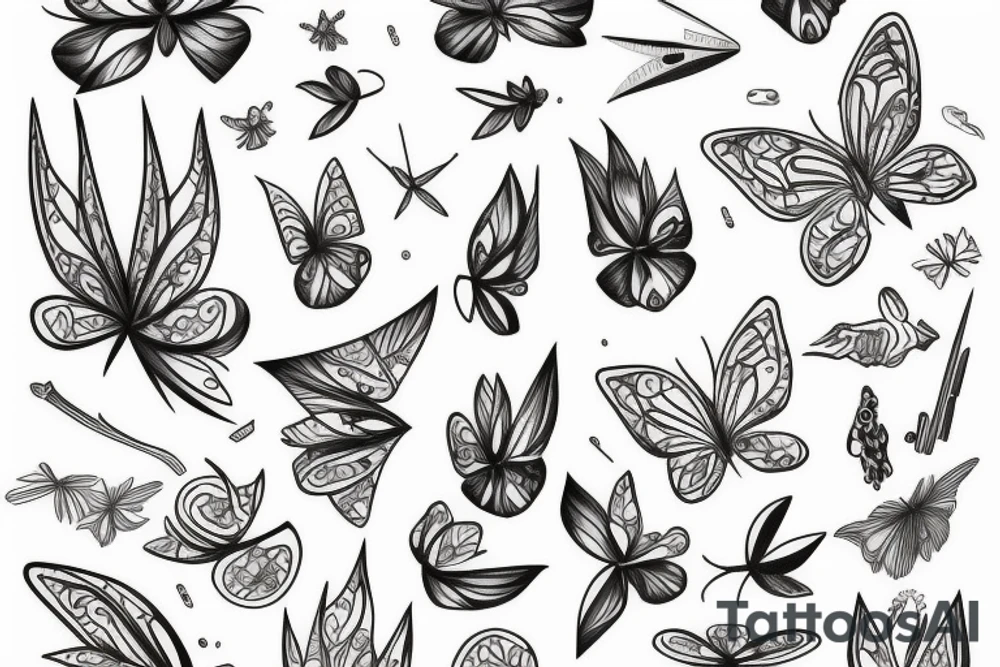 farfalle tattoo idea