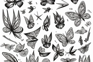 farfalle tattoo idea