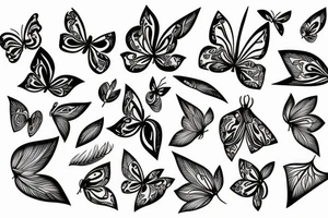 farfalle tattoo idea