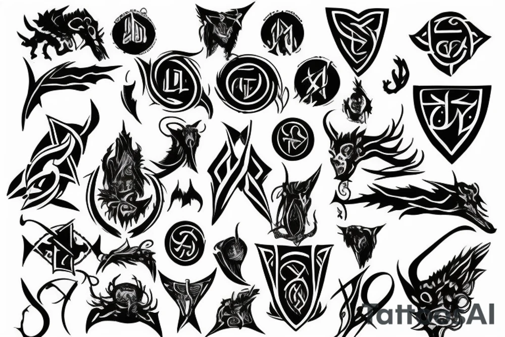 Demping sigil tattoo idea