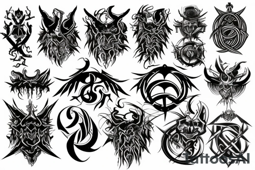 Demonic sigil tattoo idea