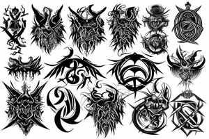 Demonic sigil tattoo idea