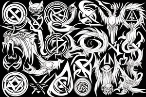 Demonic sigil tattoo idea