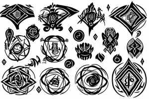 Sigil for manifestation tattoo idea
