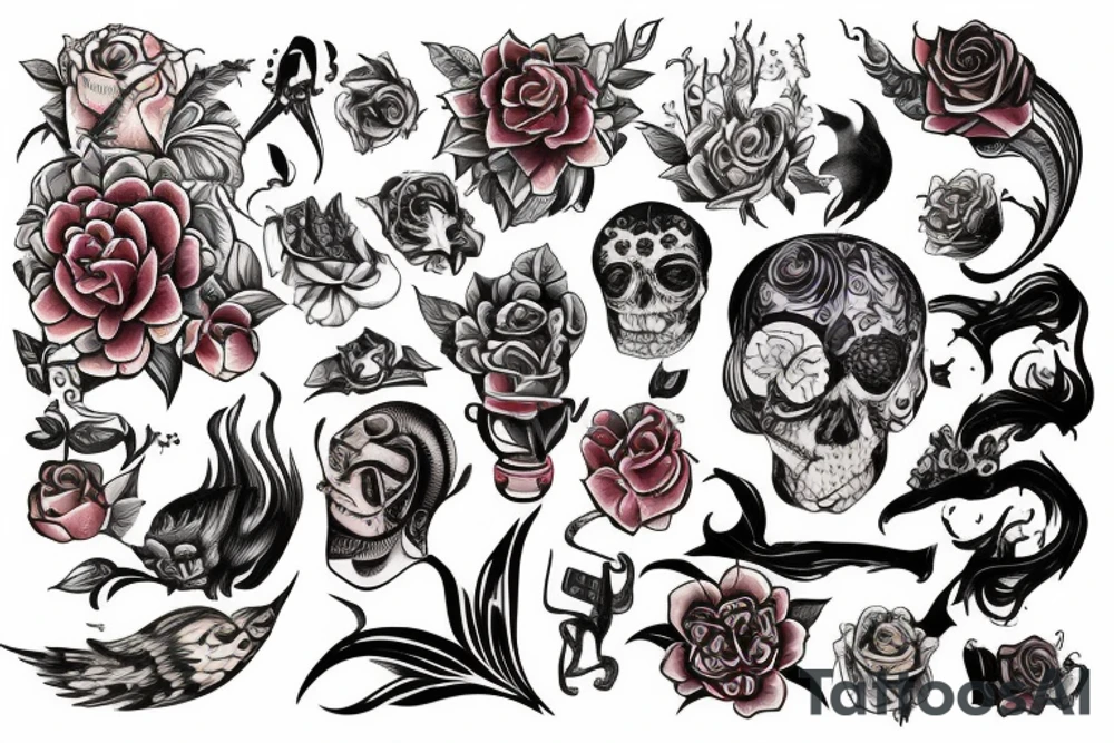 карабль tattoo idea