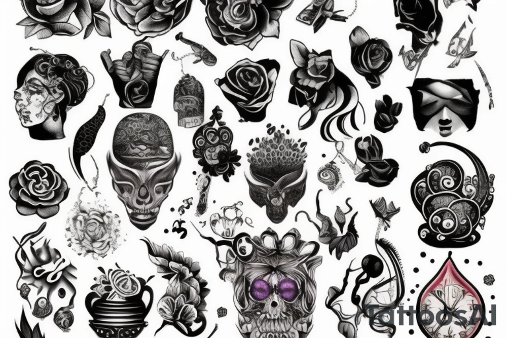 карабль tattoo idea
