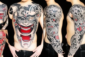 hannya mask tattoo idea