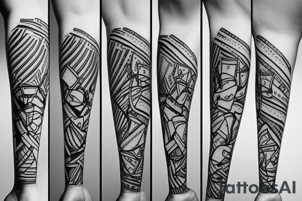 hockey stick tattoo idea
