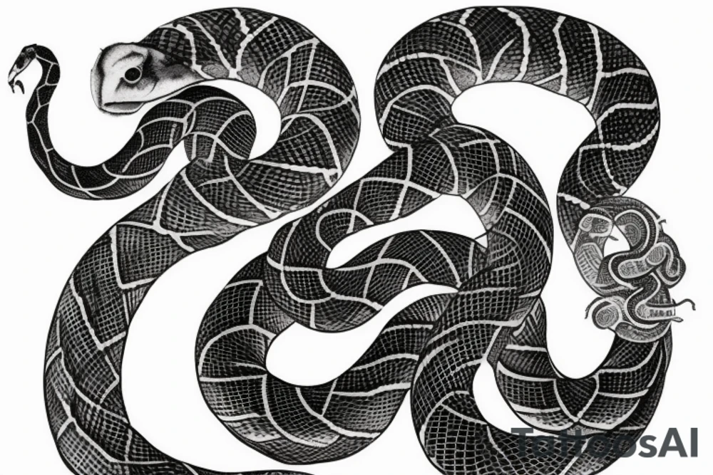 Kundalini snake tattoo idea