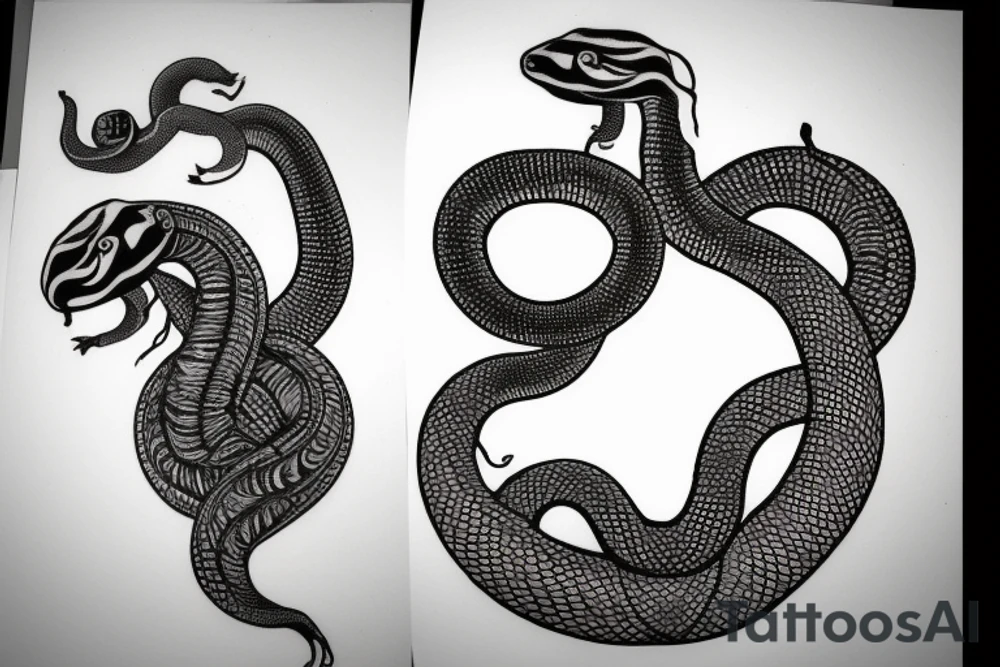 Kundalini snake tattoo idea