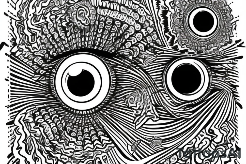 trippy trippy eyeball tattoo idea