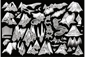 Mountains tattoo idea