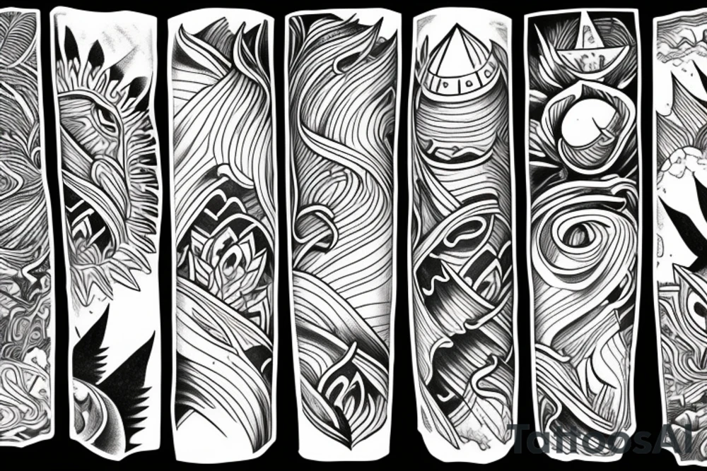 Mountains tattoo idea