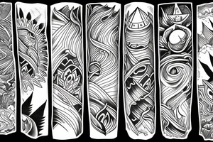 Mountains tattoo idea