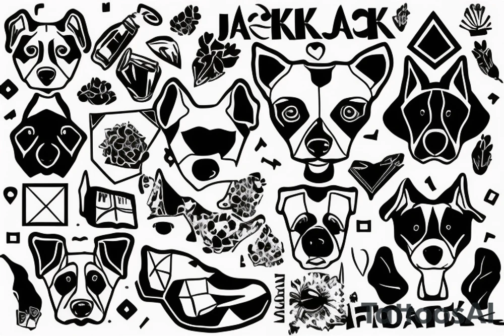 Jack Russell terrier as my best friend tattoo idea