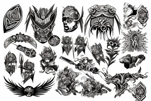 Warrior tattoo idea