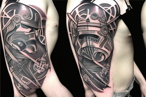 Viking with sword grom star wars tattoo idea