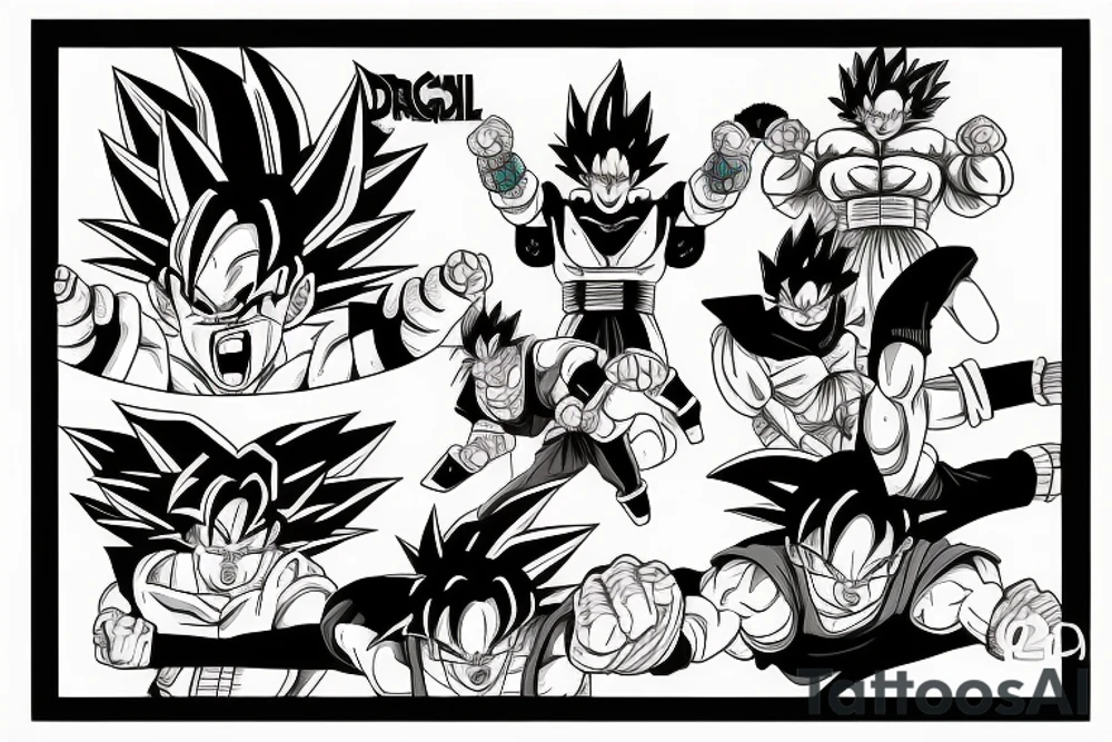 Dragon ball tattoo idea
