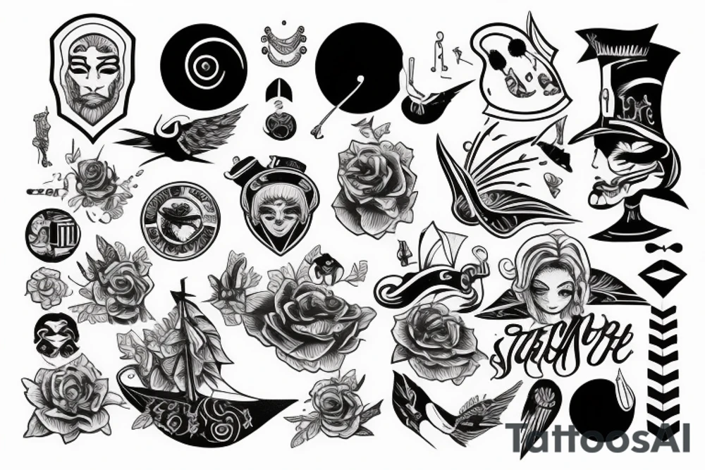 sailor anhor stere tattoo idea