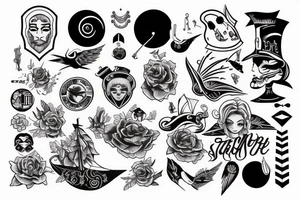 sailor anhor stere tattoo idea