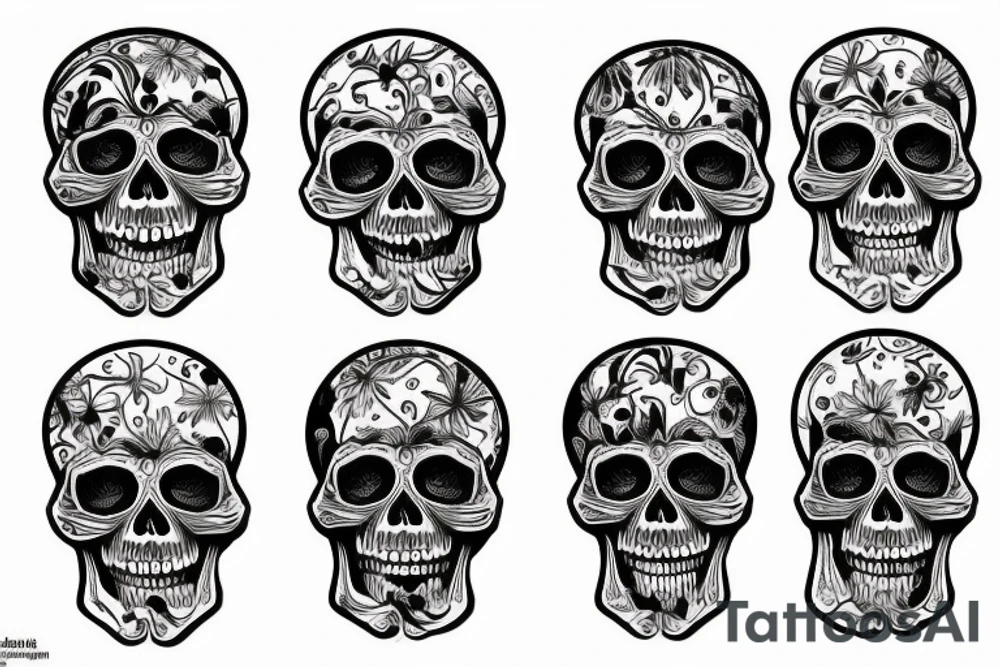 Skull tattoo idea