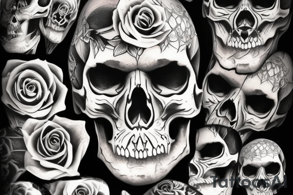 Skull tattoo idea