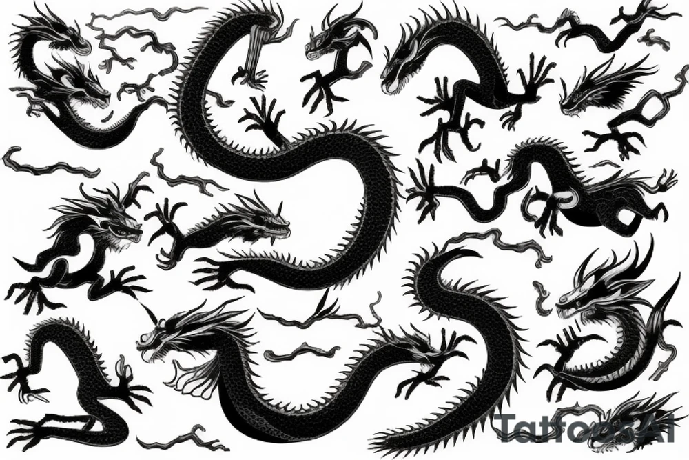 japanes dragon tattoo idea