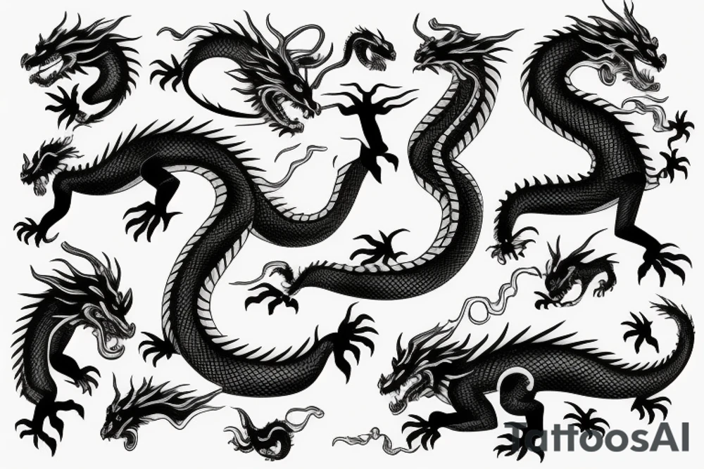 japanes dragon tattoo idea