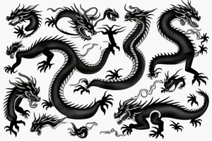 japanes dragon tattoo idea