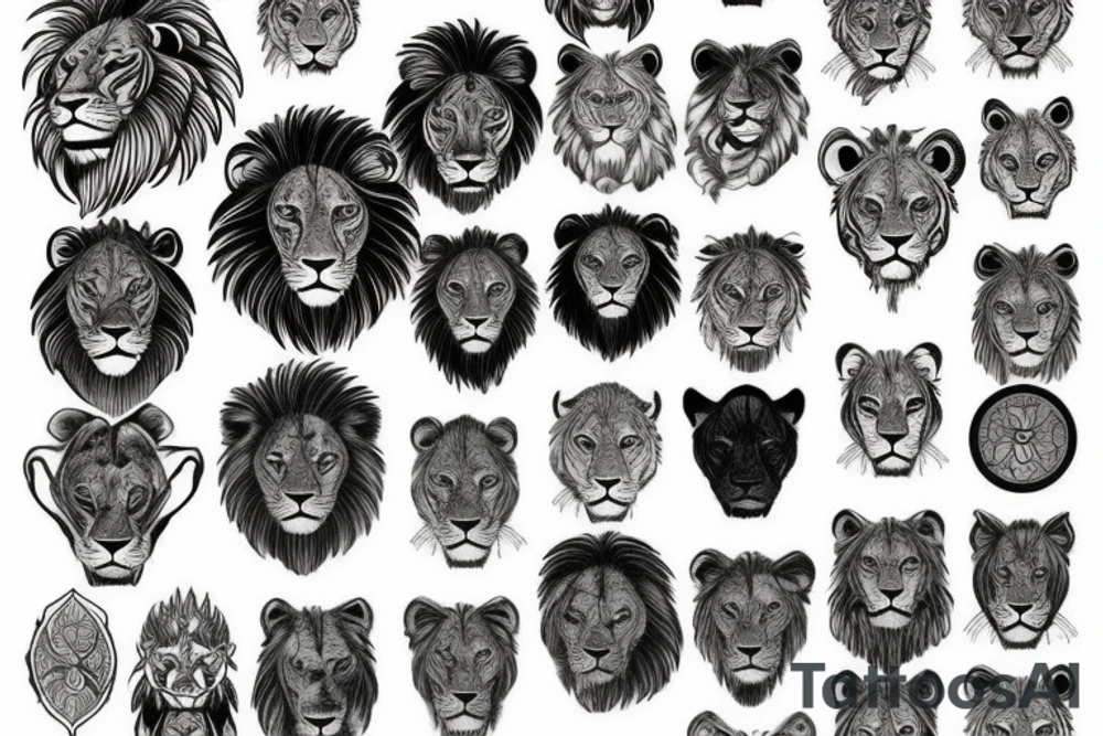 Lion tattoo idea