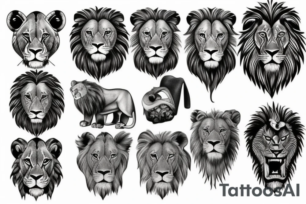 Lion tattoo idea