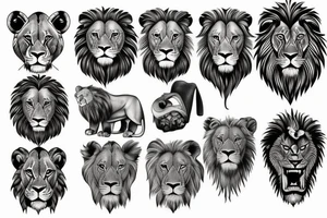 Lion tattoo idea