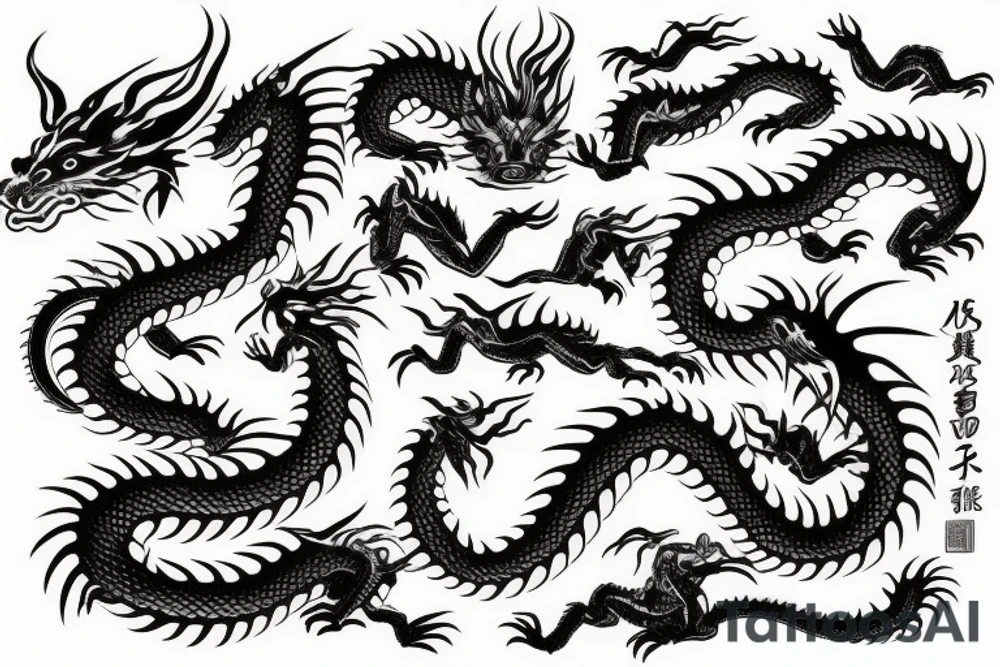 japanes dragon tattoo idea