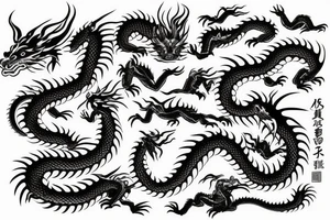 japanes dragon tattoo idea