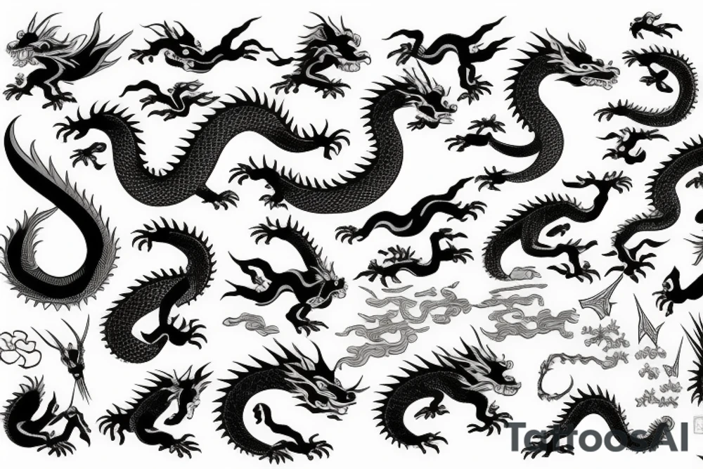 japanes dragon tattoo idea