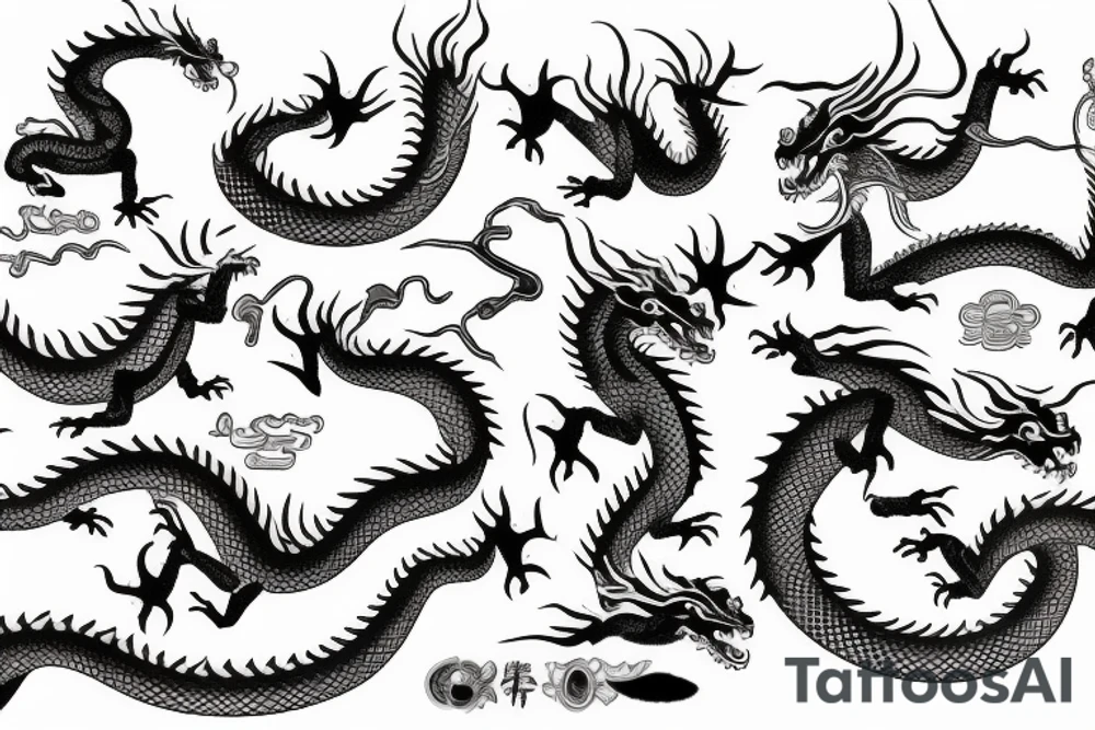 japanes dragon tattoo idea