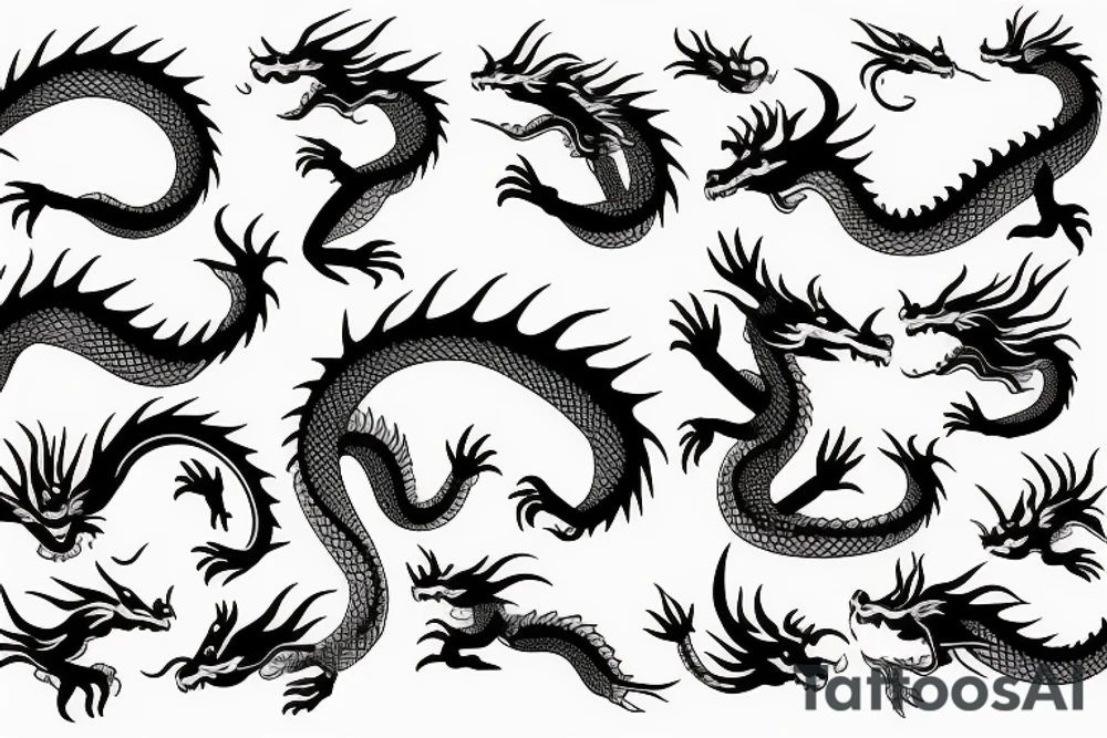 japanes dragon tattoo idea
